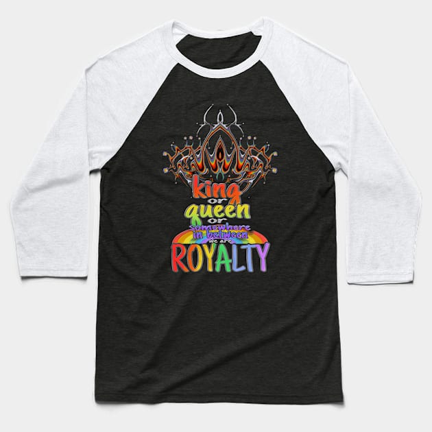 🌈Pride Crown✨ Baseball T-Shirt by Patchwork Bird